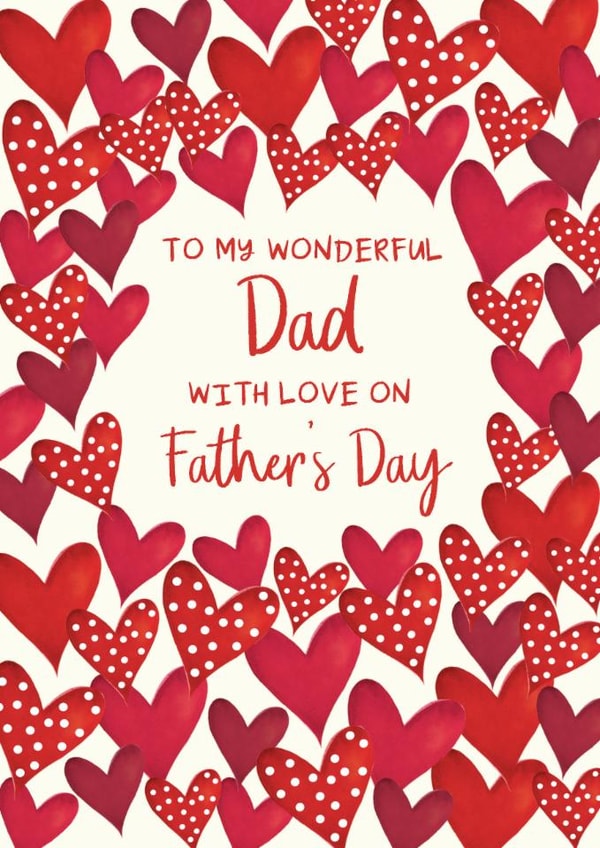 Classic Father's Day Card - Wonderful Dad created by The Boy and the Bear