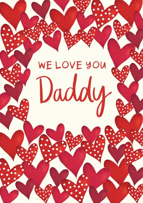 Classic Father's Day Card - We Love You created by The Boy and the Bear