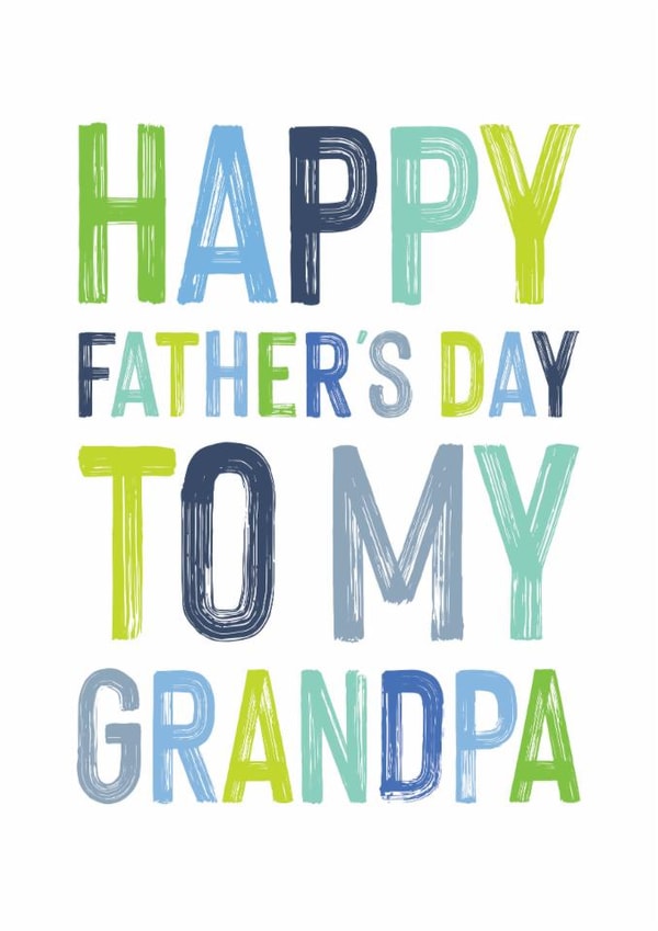 Classic Father's Day Card - My Grandpa created by Studio 9