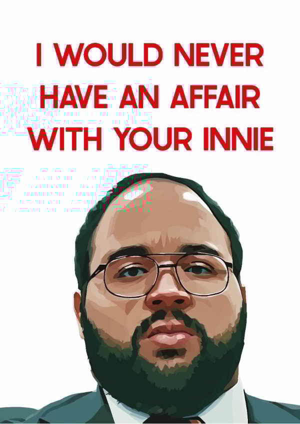 Funny Severance Anniversary Card - Dylan Severance - Innie Card for partner created by Pack a Punch Designs