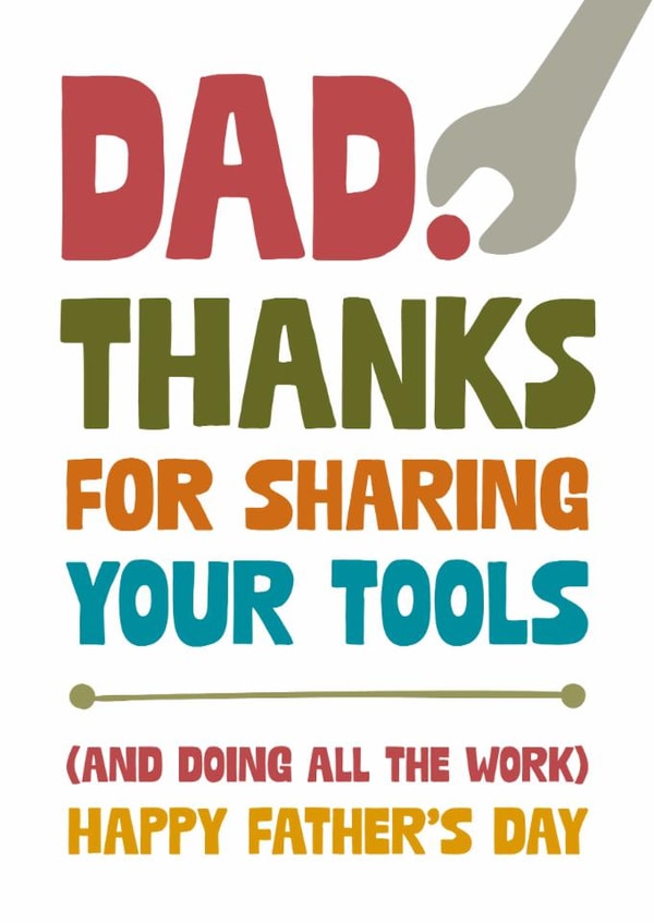 Funny Father's Day Card - Doing All The Work created by Cookie Design