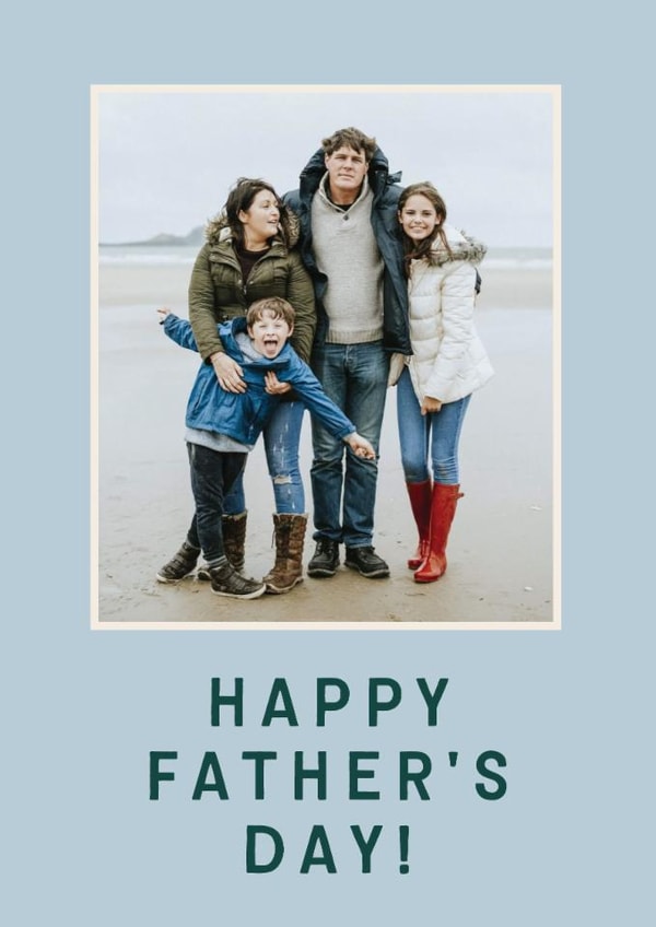 Classic Father's Day Card - Minimal Photo Frame created by AniSomi