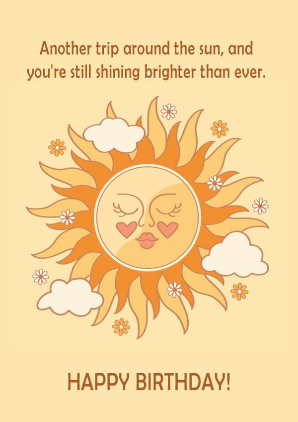 Birthday | Classic | For Her | Shining brighter with every year! created by Lina Skye