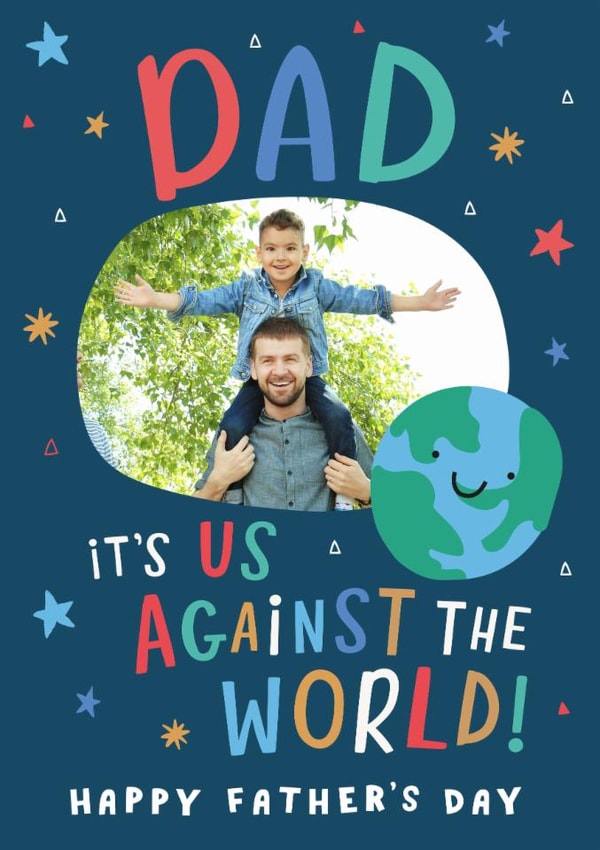 Cute Father's Day Card - Us Against The World created by Dotty Black