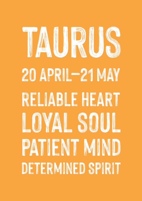 Classic Birthday Card - Taurus created by Studio 9