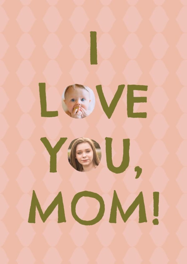 Classic Birthday Card – I Love You, Mom created by Zove Ahh