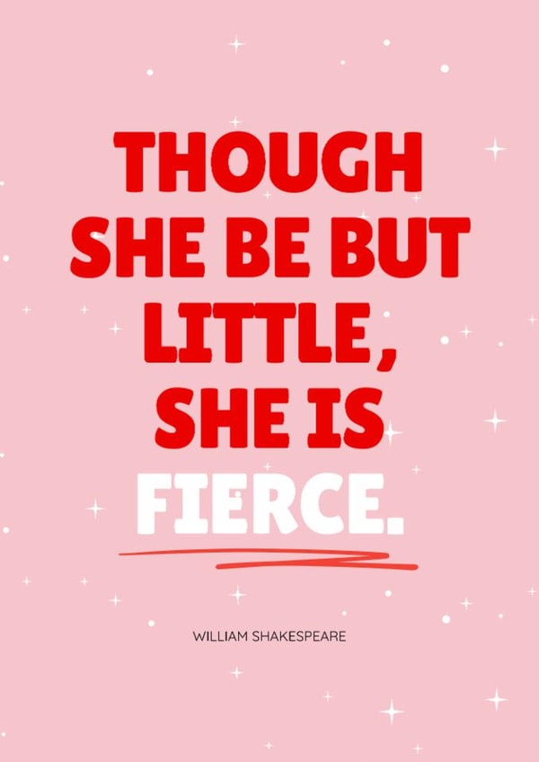 Fun Just Because Card - For Her - William Shakespeare Quote created by Danielle Ellen