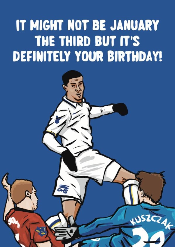 Leeds United Birthday Card - Jermaine Beckford Themed created by ZB CREATIVE