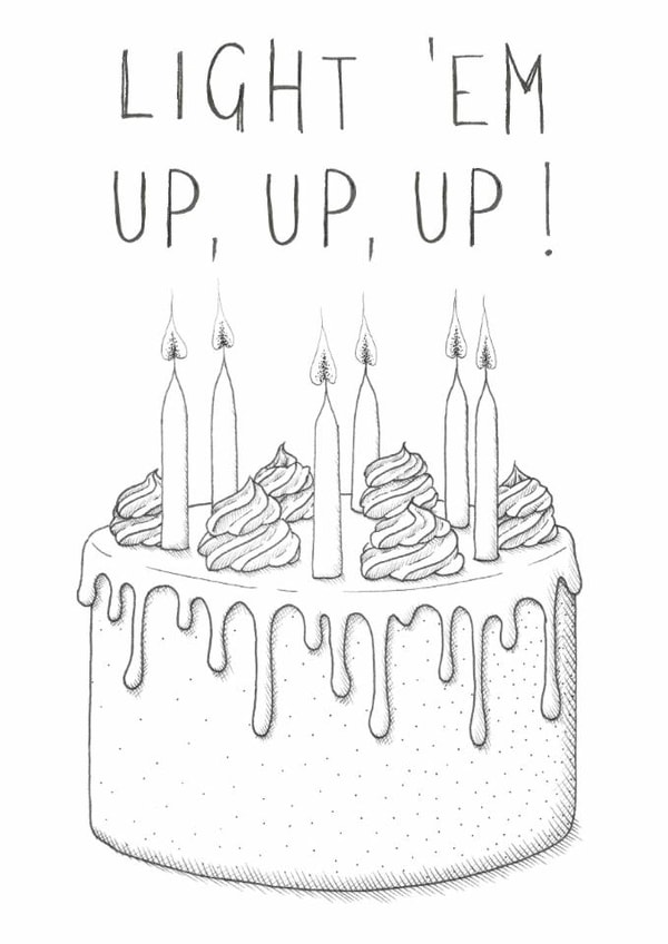 Fall out boy birthday card; Light 'em up, up, up! created by Erratic eel