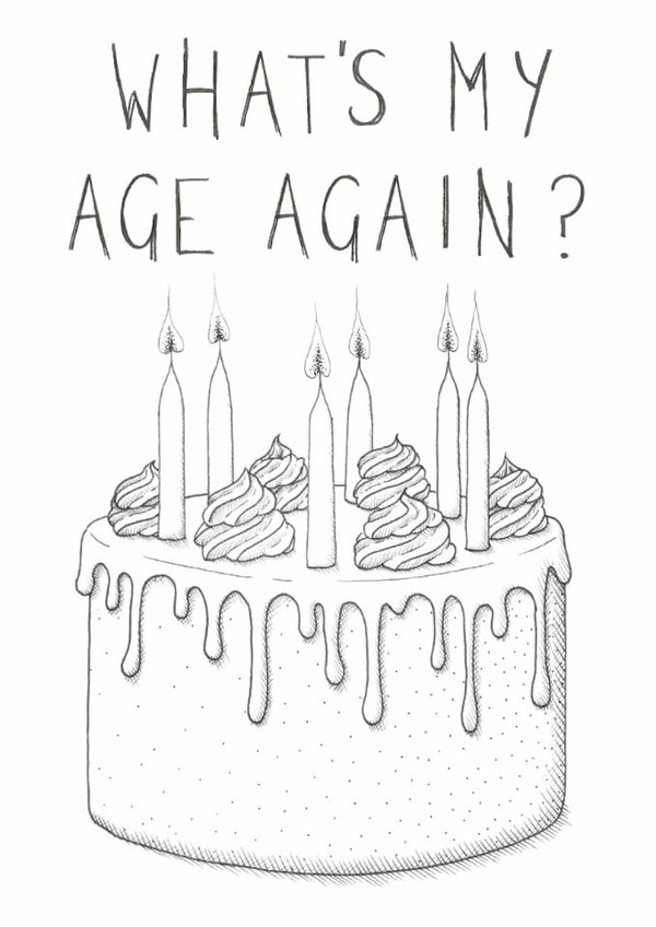 Blink 182 birthday card for the elder emo in your life! created by Erratic eel