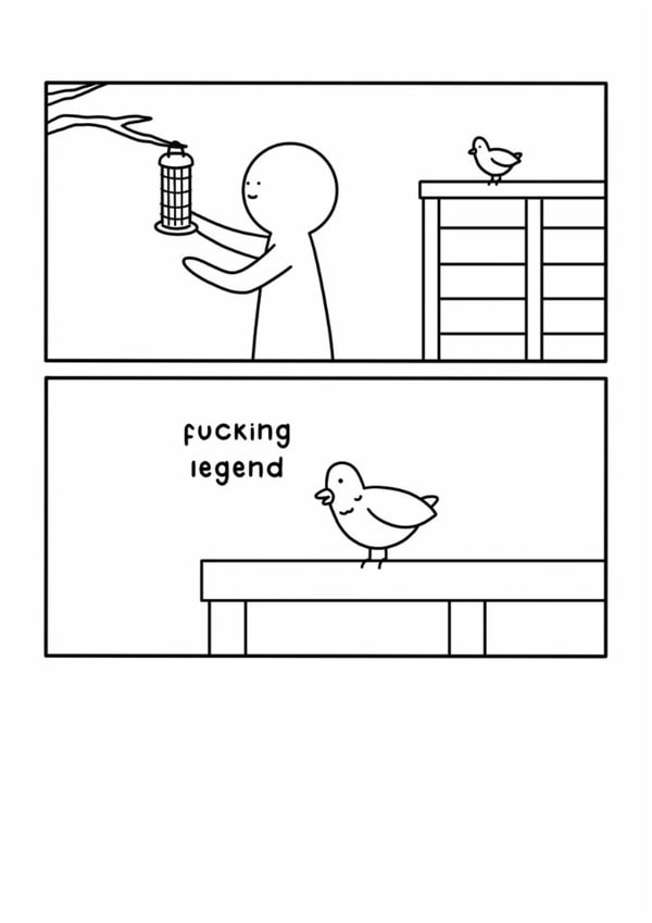 Funny Just Because Card - Fucking Legend created by Redback Cards