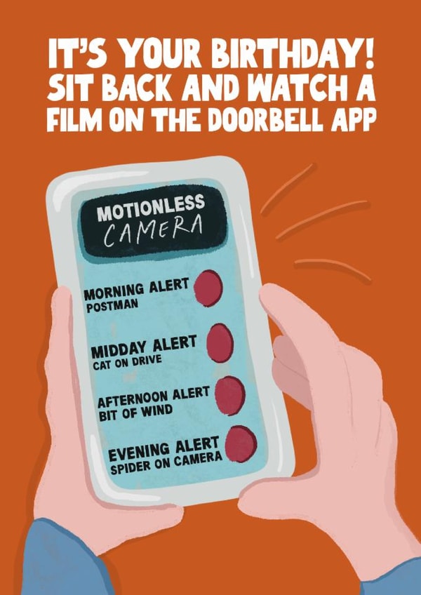 Funny Birthday Card - Ring Doorbell created by Pickled Prints