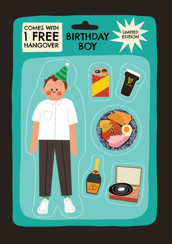 Funny Birthday Card - Trending Action Figure - Doll created by AbiGoLucky