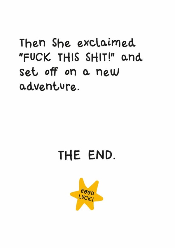 Funny New Job Card - New Adventure created by Twisted Haggis