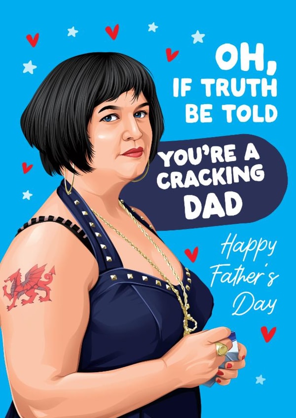 Funny Fathers Day Card - Nessa - Gavin And Stacey created by Artsy Gift Co