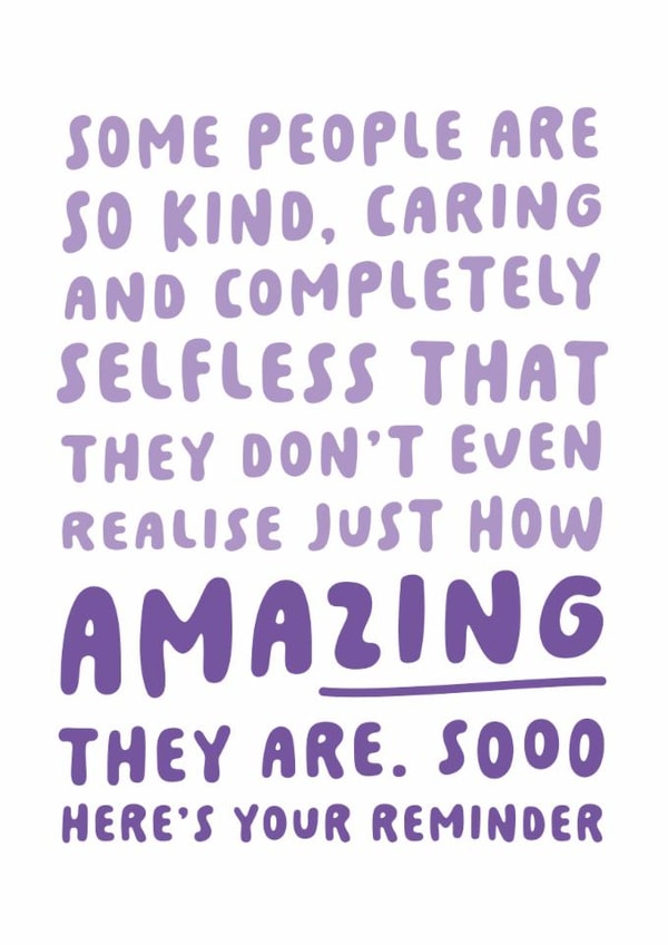 Heartfelt Thank You Card - Amazing - Here's Your Reminder created by Kreate Paper Co.