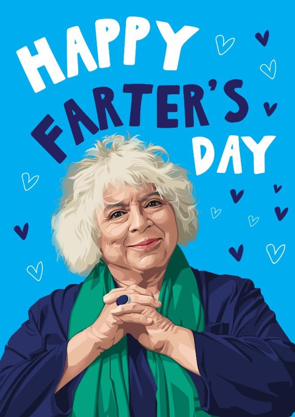 Funny Fathers Day Card - Miriam Margolyes - Farters Day created by Artsy Gift Co