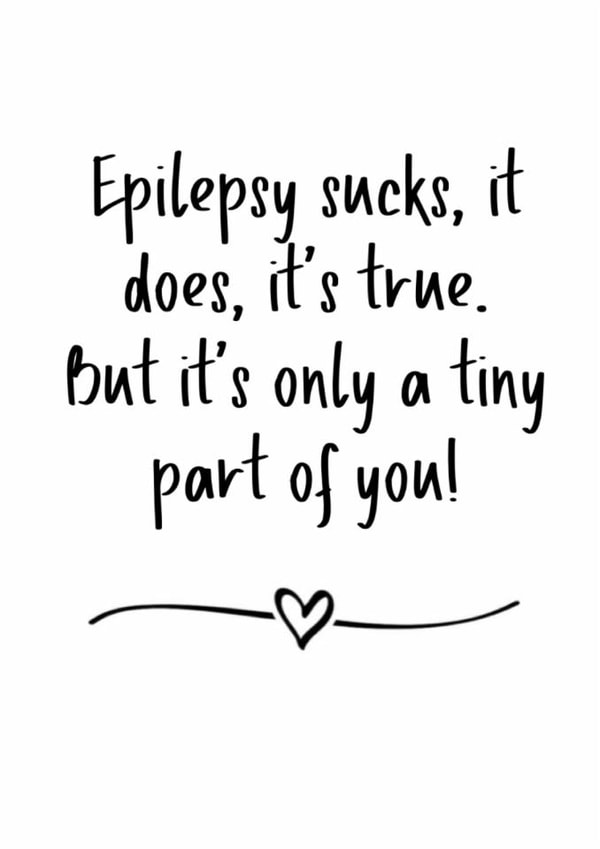 Heartfelt Just Because Card - Epilepsy Sucks - Tiny Part Of You created by Botch & Wibs