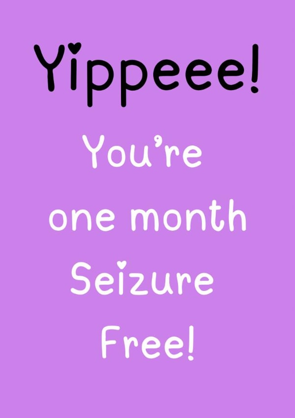 Heartfelt Congratulations Card - One Month Seizure Free created by Botch & Wibs