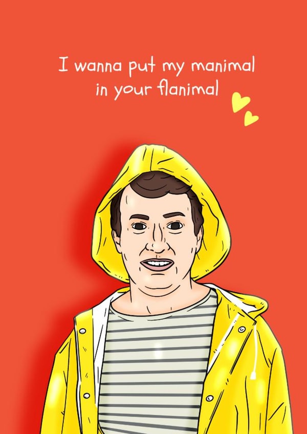 Peep Show Birthday/Anniversary Card - Mark Corrigan - Manimal created by Pedges Houseboat