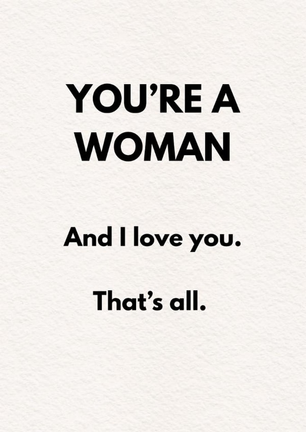 Heartfelt Thinking Of You Card - Affirmation - Trans Woman created by Matthew Curry