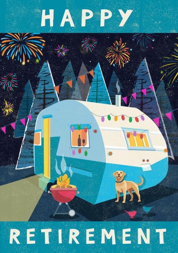Classic Retirement Card - Caravan Camping created by Rocket68