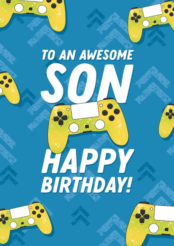 Fun Birthday Card - For Son - Gamer created by Evie Garnett Designs