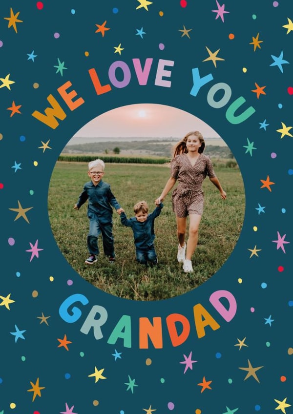 Classic Father's Day Card - For Grandad - We Love You created by The Pattern Press