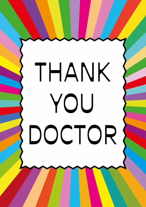 Classic Thank You Card - Thank You Doctor created by size3art