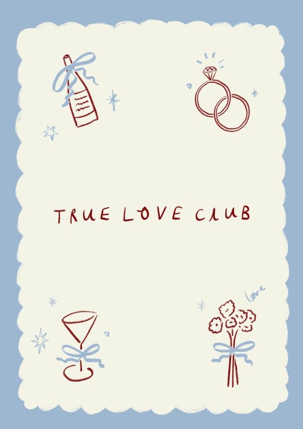 Pretty Wedding Card - True Love Club created by Holly Walsh