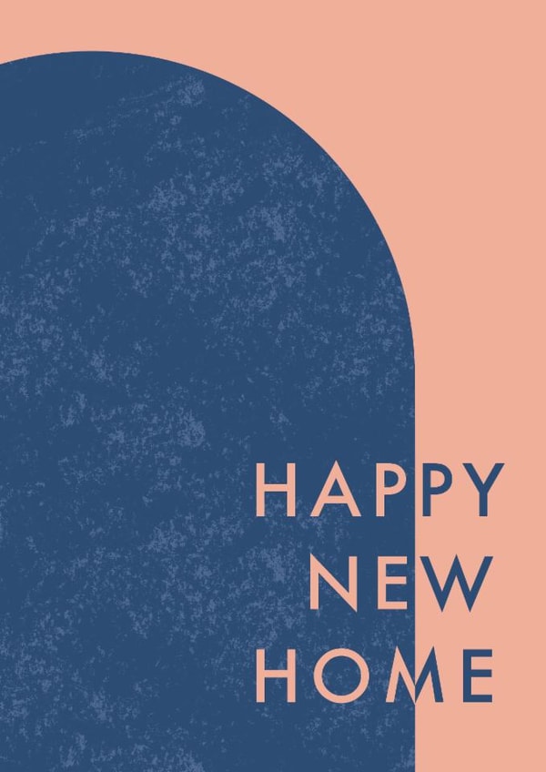 Modern New Home Card - Minimal Wall Art created by Sophie Kent Illustration