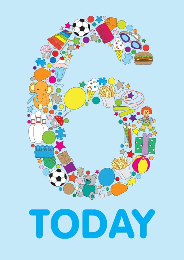 Classic Birthday Card - 6th - Toys - For Him created by mrs L cards