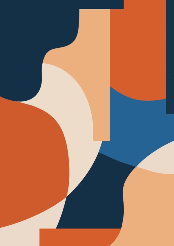 Arty New Home Card - Abstract Pattern created by Sophie Kent Illustration