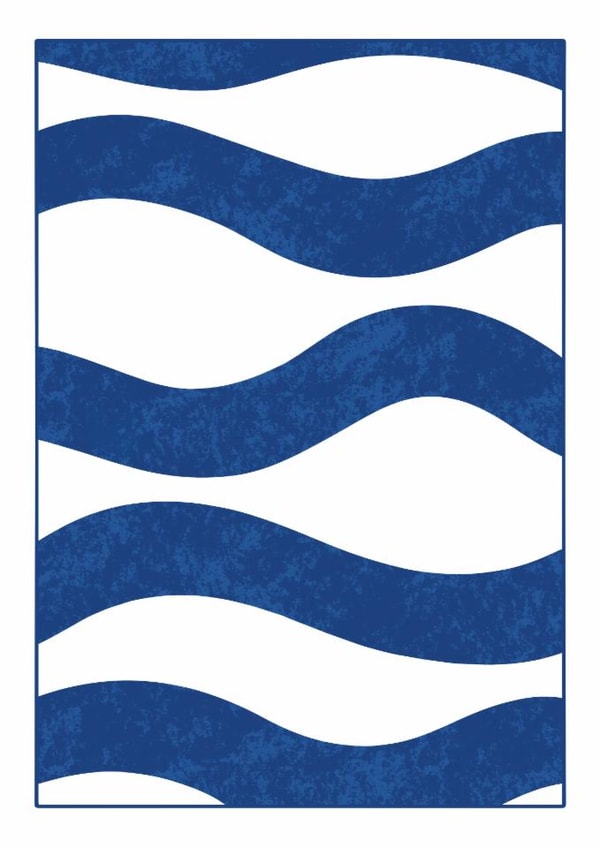 Modern New Home Card - Minimal Waves created by Sophie Kent Illustration