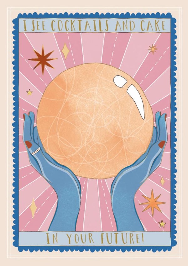 Arty Birthday Card - Crystal Ball created by Great British Card Company