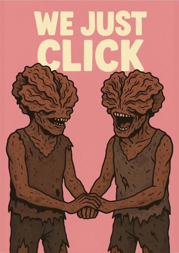 We Just Click - Last Of Us Video Game Clicker Inspired Love Card created by Olivia 