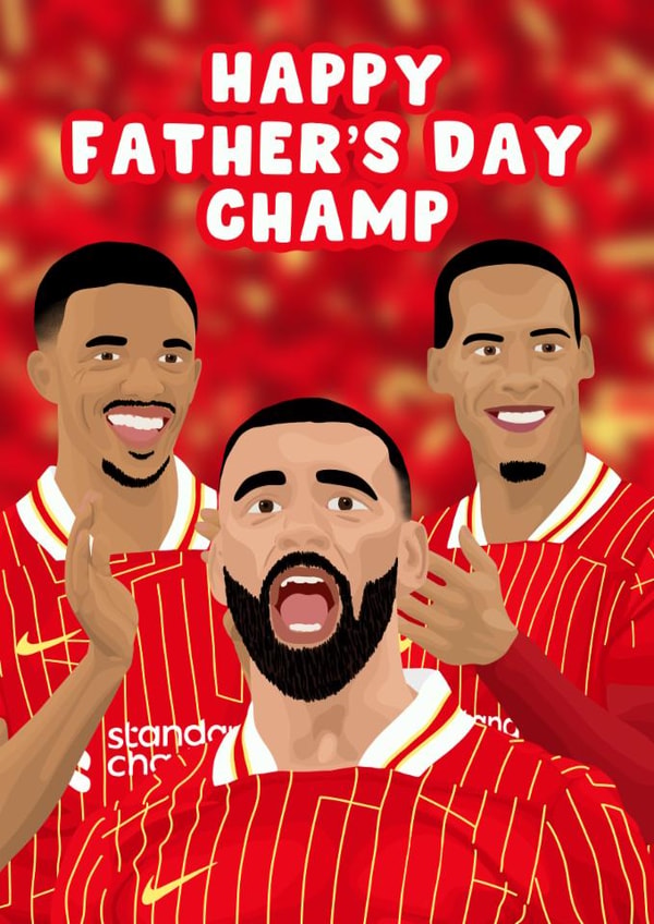 Liverpool Father's Day Card - Premier League Champions - Champ created by Pink Peach Cards