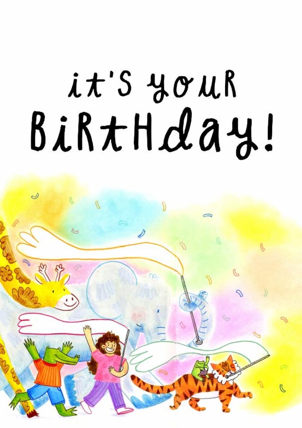Cute Birthday Card for a child’s birthday - All Ages created by colettejoy.illustrates