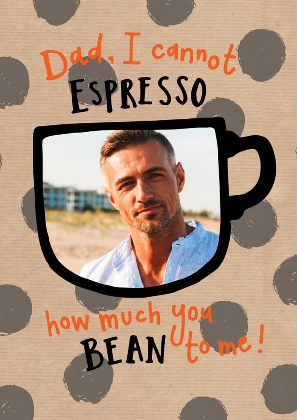 Cute Father's Day/Birthday Card - Coffee - Espresso created by Beverley Hopwood Illustration