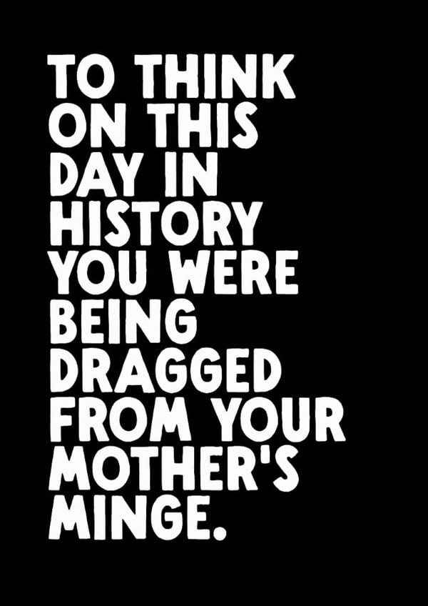 Funny Birthday Card - On This Day created by The Buddy Fernandez Card Co.