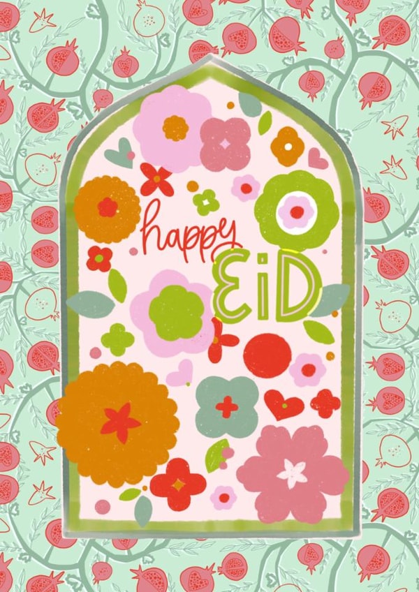 Pretty Eid Card - Fruit And Flowers created by Yaz Raja Designs