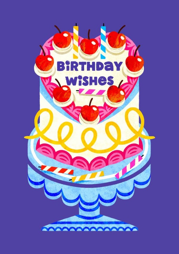 Fun Birthday Card - Cake - Birthday Wishes created by Folio | Ian Owen