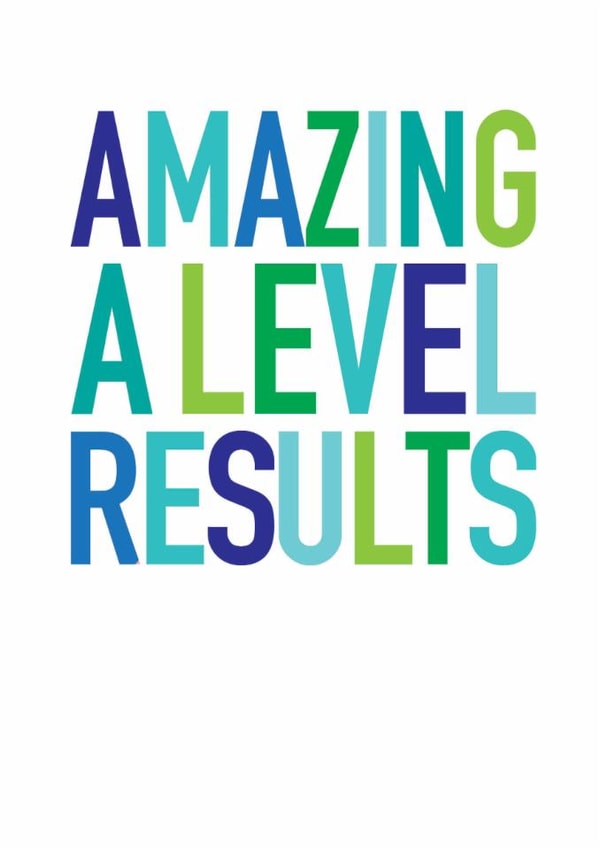 Classic Exams Card - Amazing A Level Results created by Studio 9