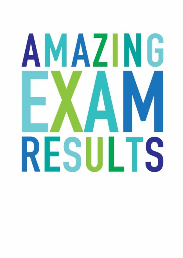 Classic Exams Card - Amazing Exam Results created by Studio 9