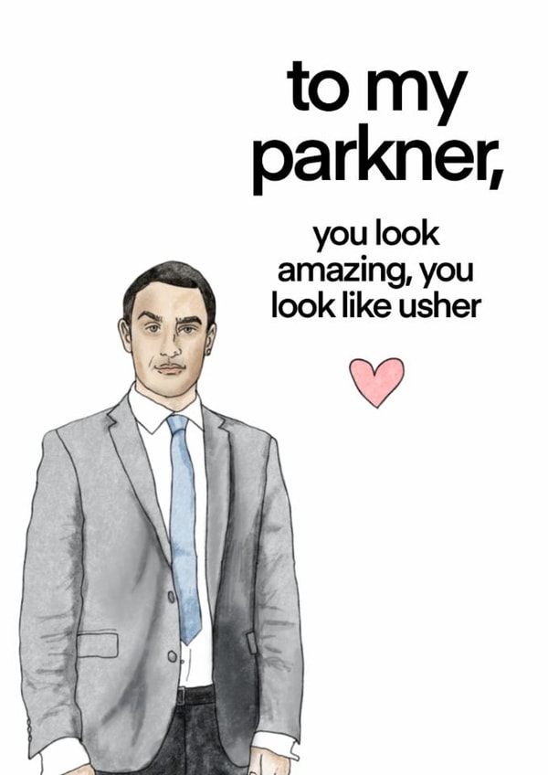 Funny Anniversary/Valentine's Day Card - Stath Lets Flats - To My Parkner created by Mimi's Studio