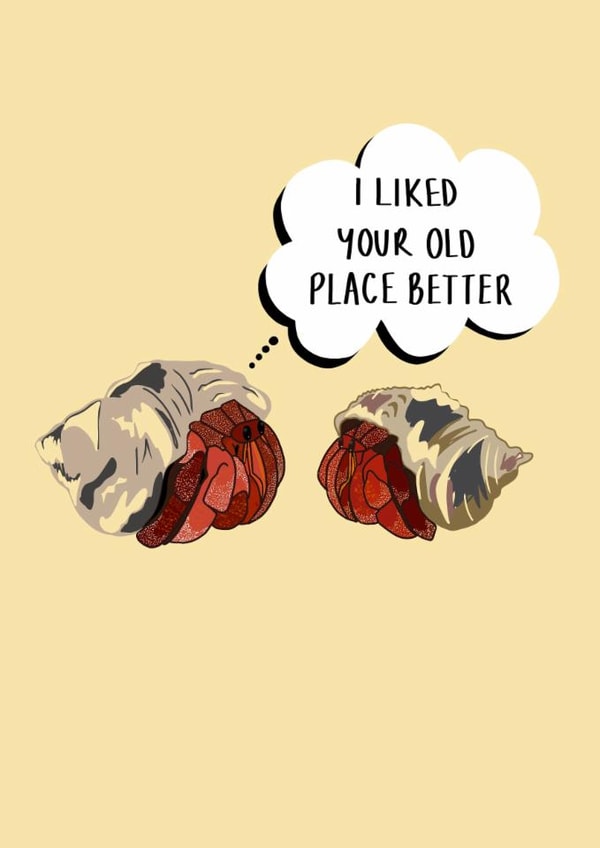 Hermit Crab New Home Card created by Abbie Hawkins