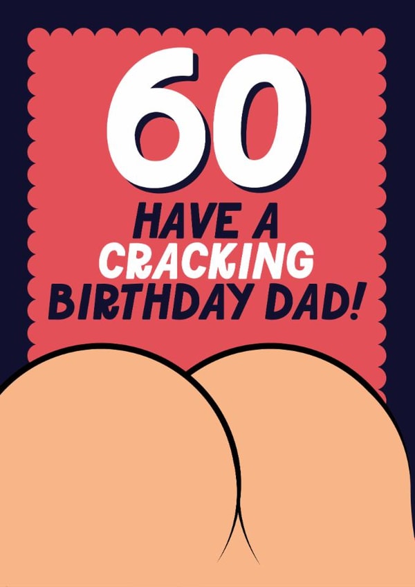 Funny 60th Birthday Card - For Dad - Cracking created by Blush & Blossom 