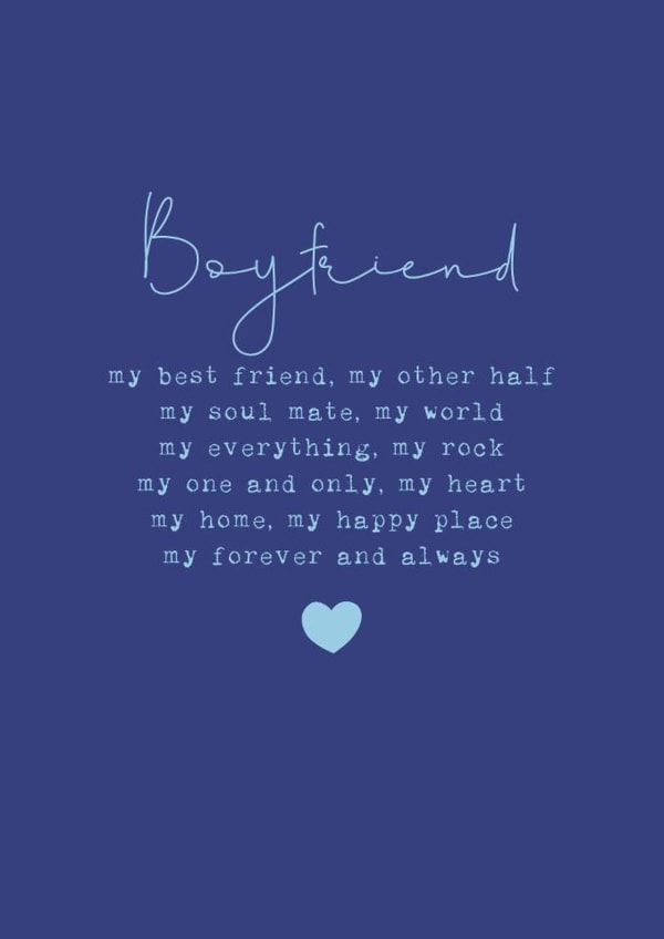 Classic Birthday/Anniversary Card - For Boyfriend - Forever And Always created by Cake For Breakfast