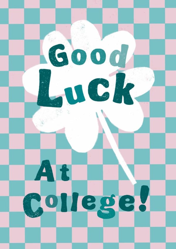 Classic Good Luck Card - College - Clover created by Sticky Tape Kate