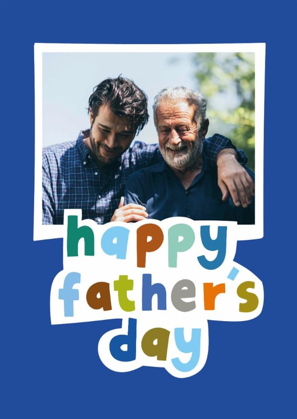 Classic Father's Day Card - Typographic Frame created by Chloe Turner